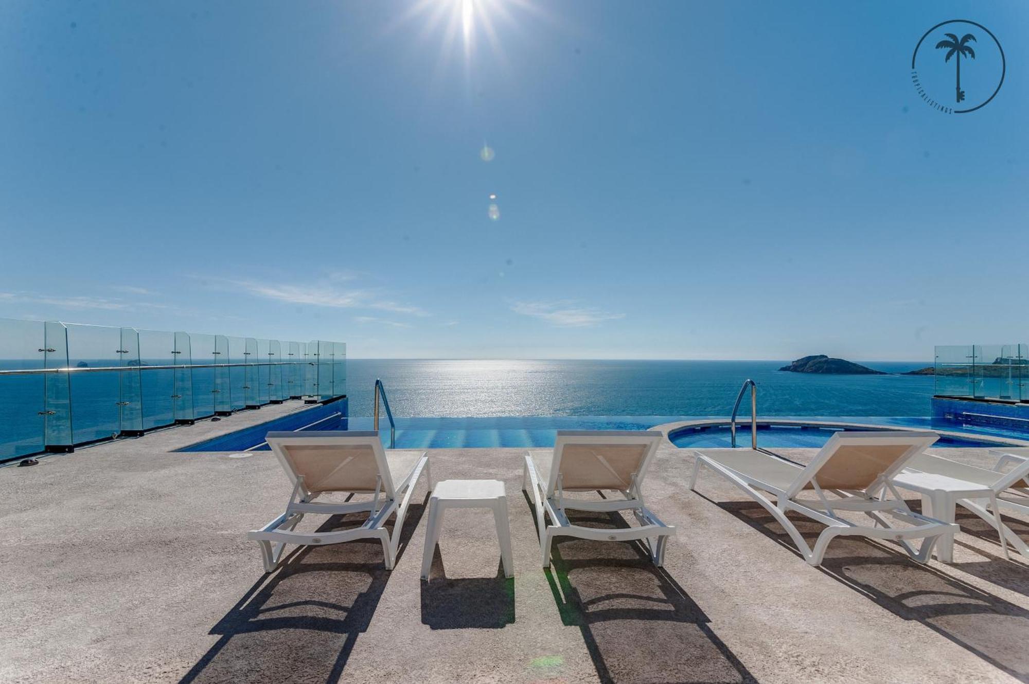 Condo Perico, Terraza con vista al mar de Mzt! Mazatlán Exterior foto