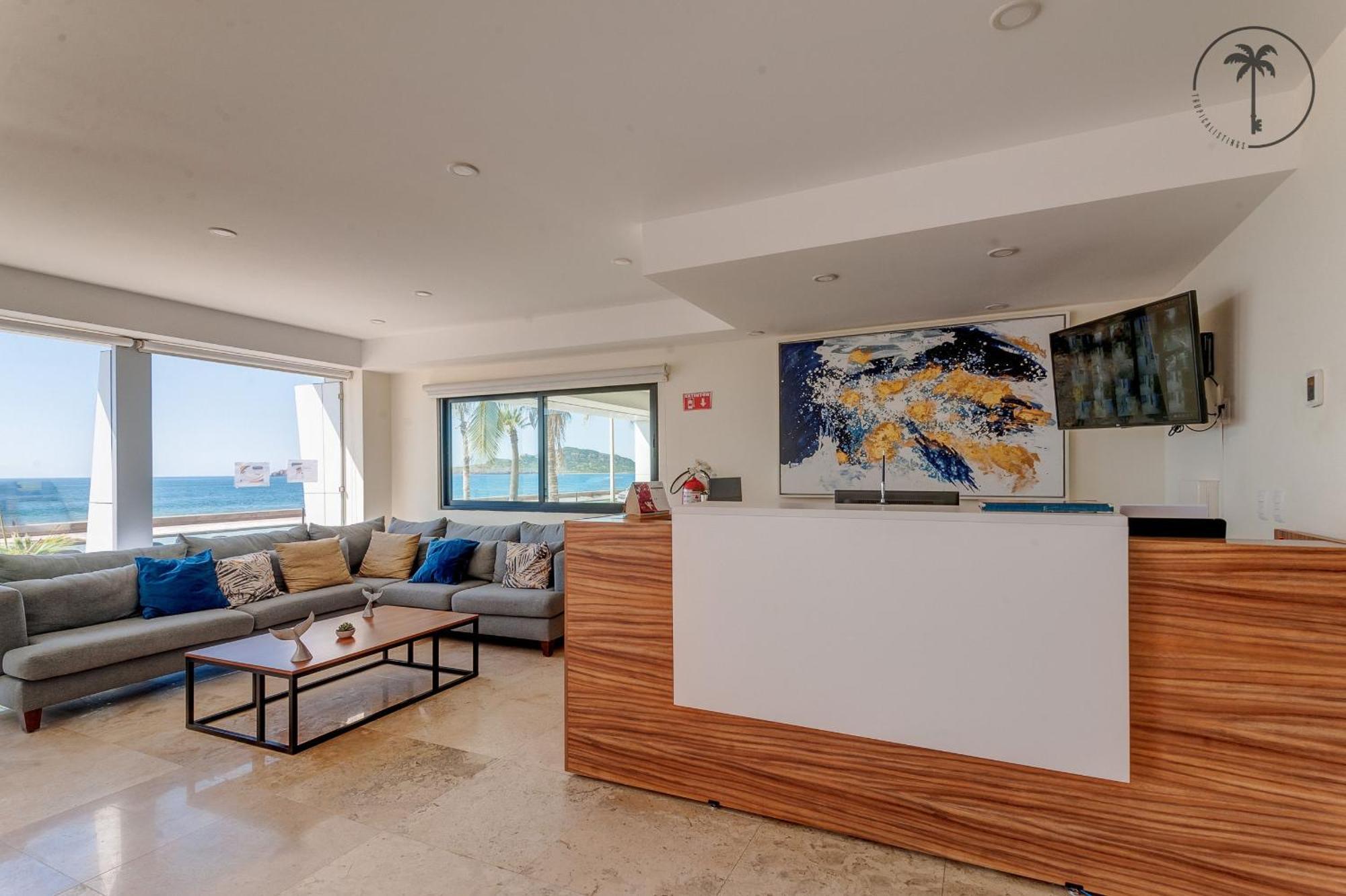 Condo Perico, Terraza con vista al mar de Mzt! Mazatlán Exterior foto
