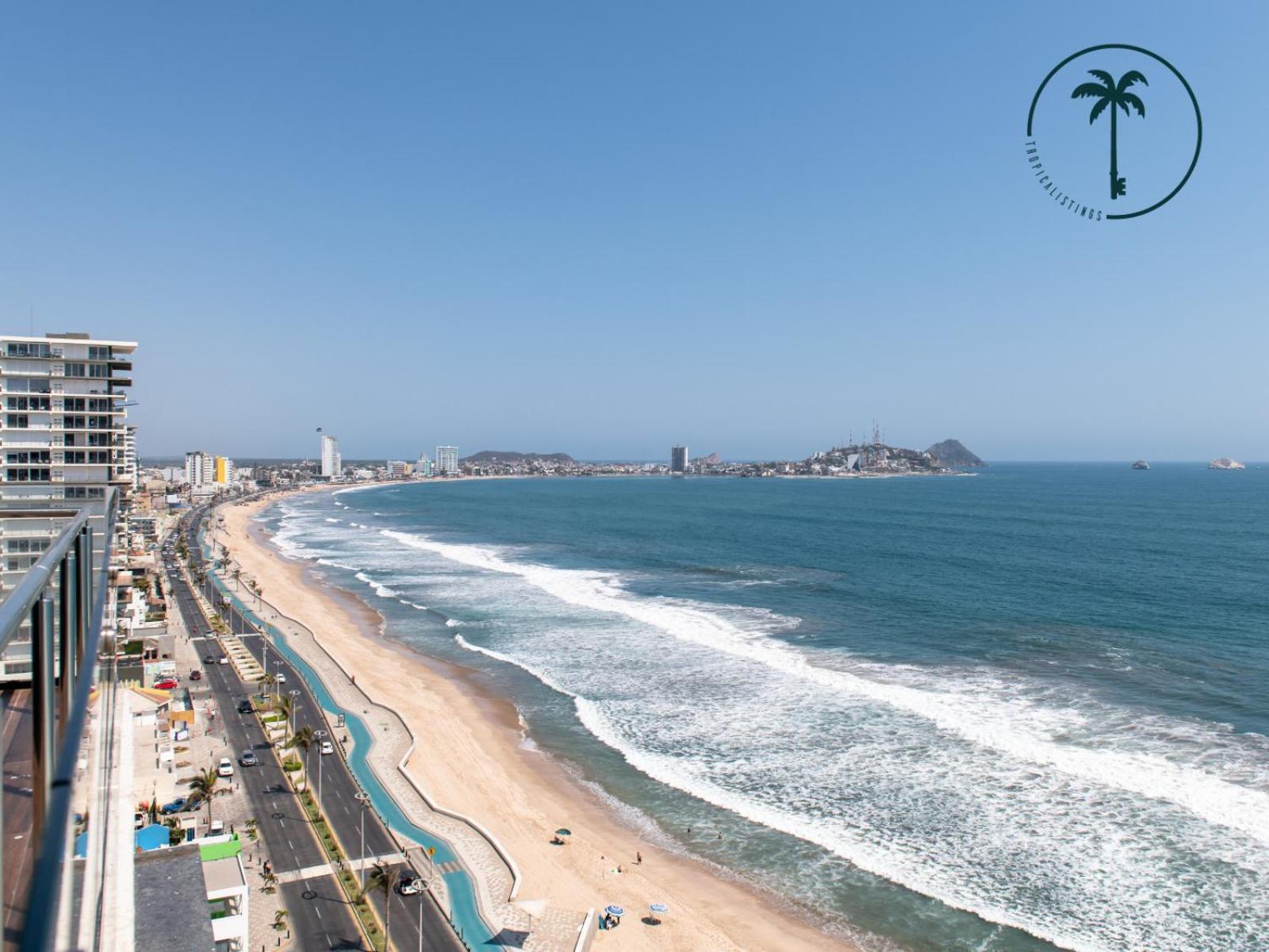 Condo Perico, Terraza con vista al mar de Mzt! Mazatlán Exterior foto