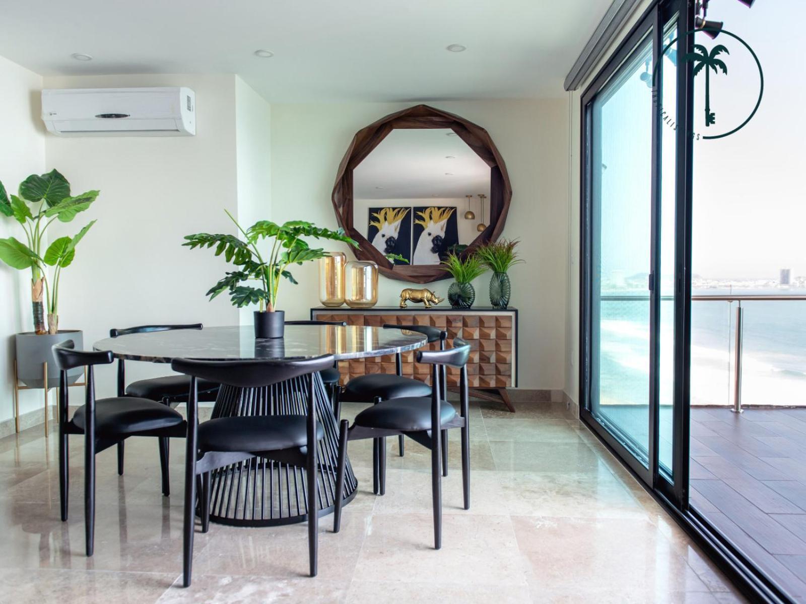 Condo Perico, Terraza con vista al mar de Mzt! Mazatlán Exterior foto
